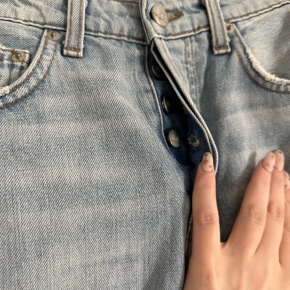 reformation distressed bermuda shorts size 23 - Picture 3 of 7